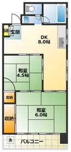 サンケイコーポ【5階】の間取り