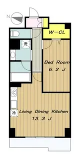 クアドリフォリエブルー【5階】の間取り