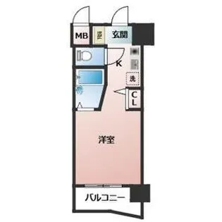 ルネスロワール天神サウス【9階】の間取り