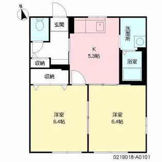 シャイニー・ウイング A棟【1階】の間取り