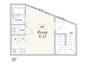 セジュール町屋【3階】の間取り