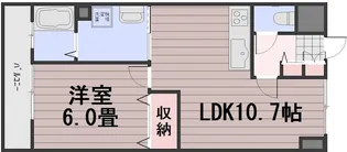 ロンディーネ福富I【4階】の間取り