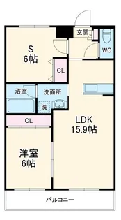 クレアモントさがみ野【2階】の間取り