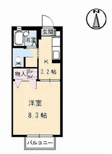 シャーメゾン・アメニティ【2階】の間取り