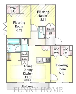 Twinkle桜【2階】の間取り