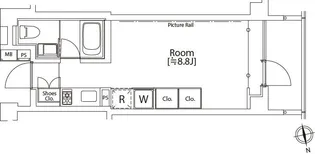 カスタリア市ヶ谷【2階】の間取り
