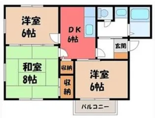 グリムハウスB棟【1階】の間取り