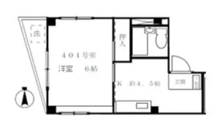 クロノス東砂【4階】の間取り