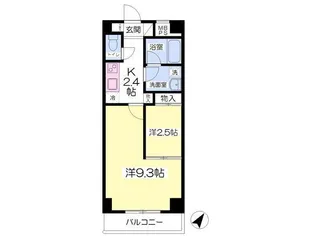 ルーセント東静岡【4階】の間取り