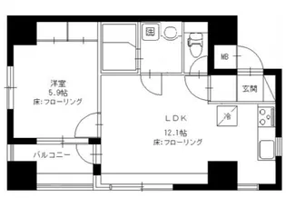 アムス馬喰町【2階】の間取り