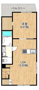 ルシェル羽田【3階】の間取り