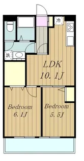 リバーサイド大澤【1階】の間取り
