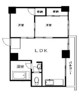 ニュー番衆ビル【8階】の間取り