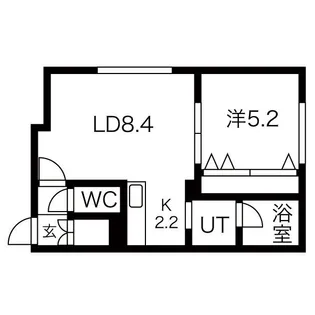 アプリーラ伏古【3階】の間取り