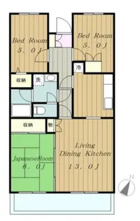 原当麻Mハイツ【1階】の間取り