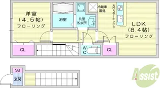 N ori【2階】の間取り