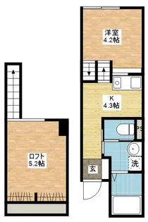 Signpost界II【2階】の間取り