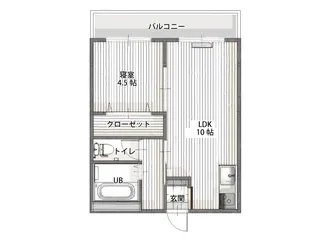 アパルタメントジアスB【3階】の間取り