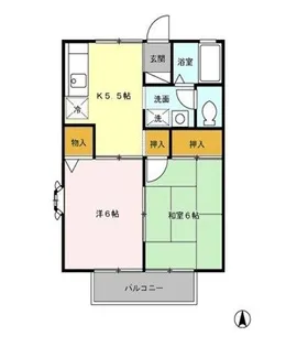 エントピア新秋津B【2階】の間取り