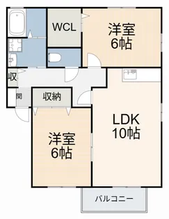 ネオフォレストF【1階】の間取り
