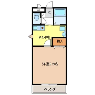 メゾン・ド・ビジュI【2階】の間取り