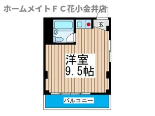 ウエスト久米川ビル【2階】の間取り