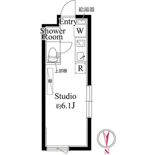 アパートメントクロ三軒茶屋【1階】の間取り