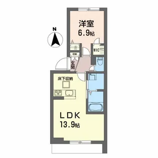 Cent-Livie【1階】の間取り