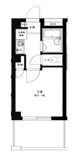 ベルテエフ【1階】の間取り
