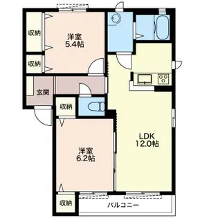グレースコート B【1階】の間取り