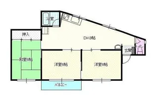 リバーハイツイシダ【1階】の間取り