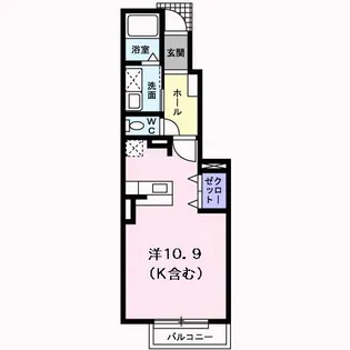 レジデンス須恵I【1階】の間取り