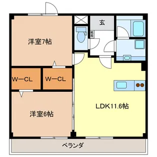 コーポM【3階】の間取り