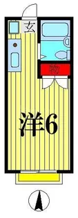グリーンプラザB棟【1階】の間取り
