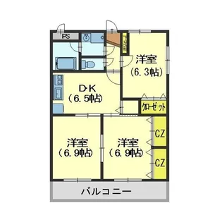 リーテハイム【3階】の間取り
