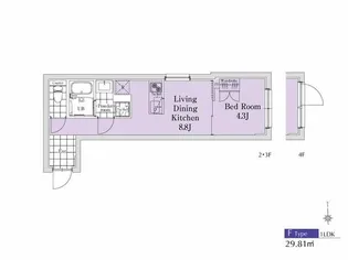 EXAM新中野II【2階】の間取り