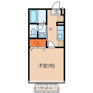 パークサイド中根台C棟【1階】の間取り