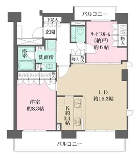 番町レジデンス【2階】の間取り
