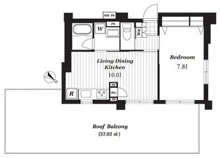 グーディッシュ久米川【4階】の間取り