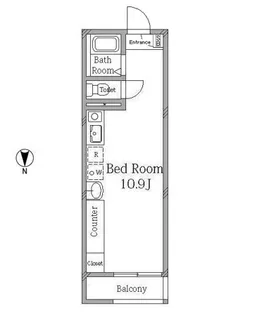 MQuarto谷塚【3階】の間取り