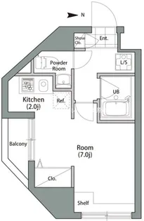 シャンブリーズ御茶ノ水【5階】の間取り