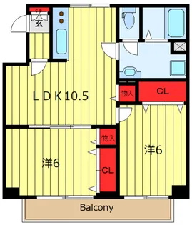 グレイスマンション【4階】の間取り