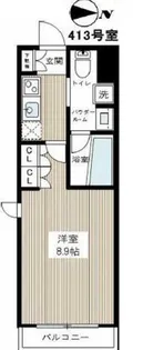 AXAS南蒲田アジールコート【4階】の間取り