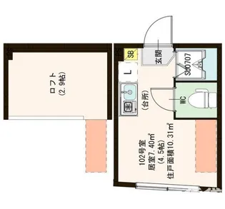 ハーモニーテラス北大塚【1階】の間取り
