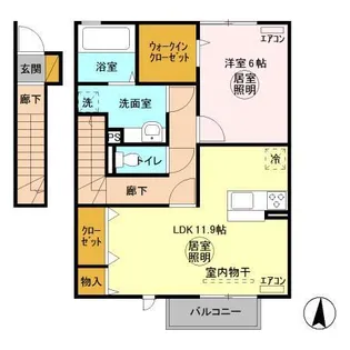 PalII【2階】の間取り