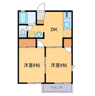 インペリアル【1階】の間取り