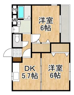 ハーバービュー【2階】の間取り