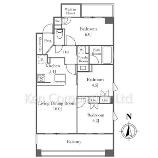 プレジール新宿大久保【2階】の間取り