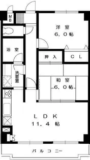 モン ヴェール東戸塚【2階】の間取り