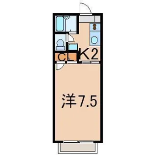 メゾンジュネス【1階】の間取り